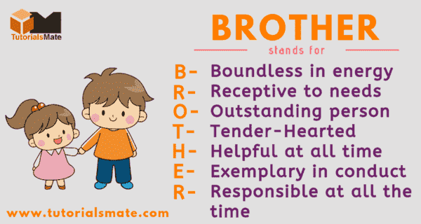 Full Form Of BROTHER: Why Is He So Important? - TutorialsMate