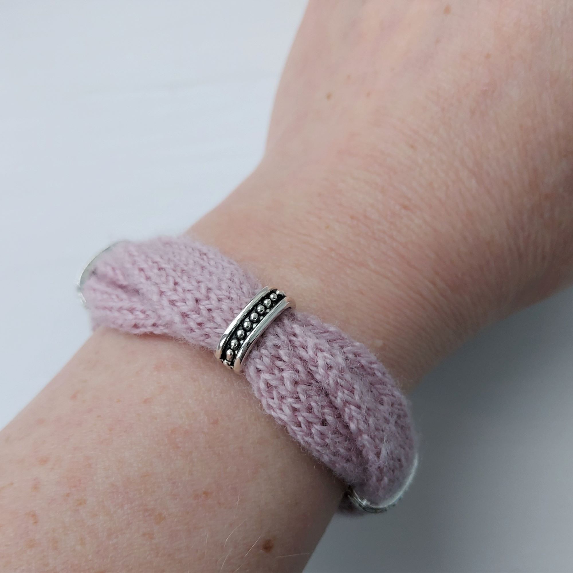A Playful Stitch: Knitted Bracelet