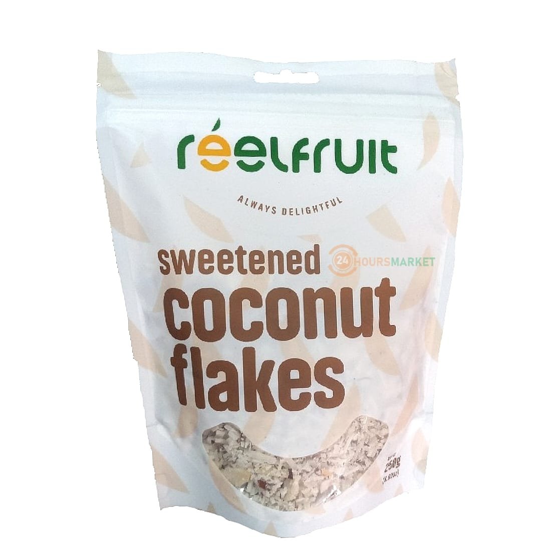 REELFRUIT Sweetened Coconut Flakes 250g • 24 Hours Market | Lagos, Nigeria