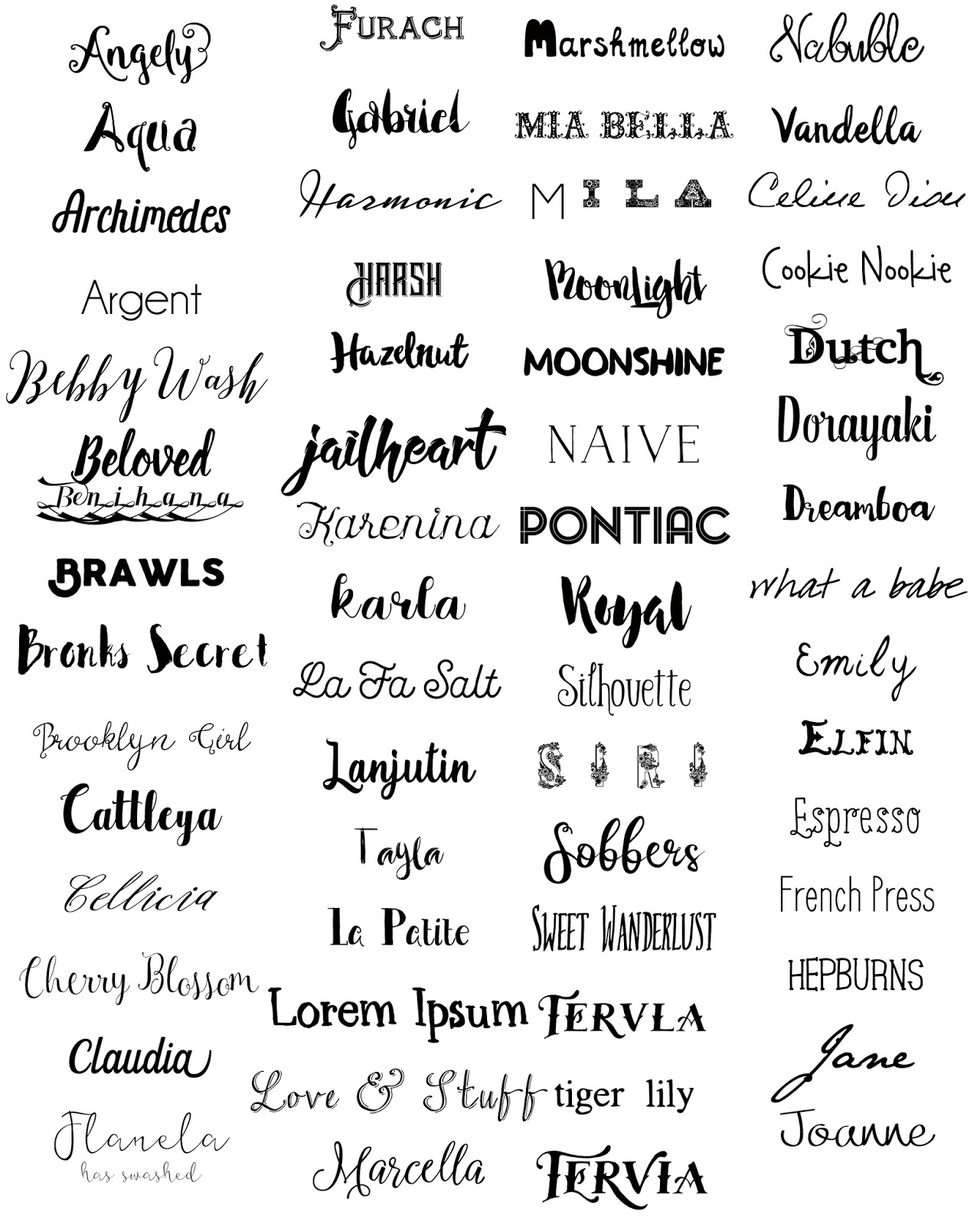 MLA Designs: Fonts...Fonts And More Fonts