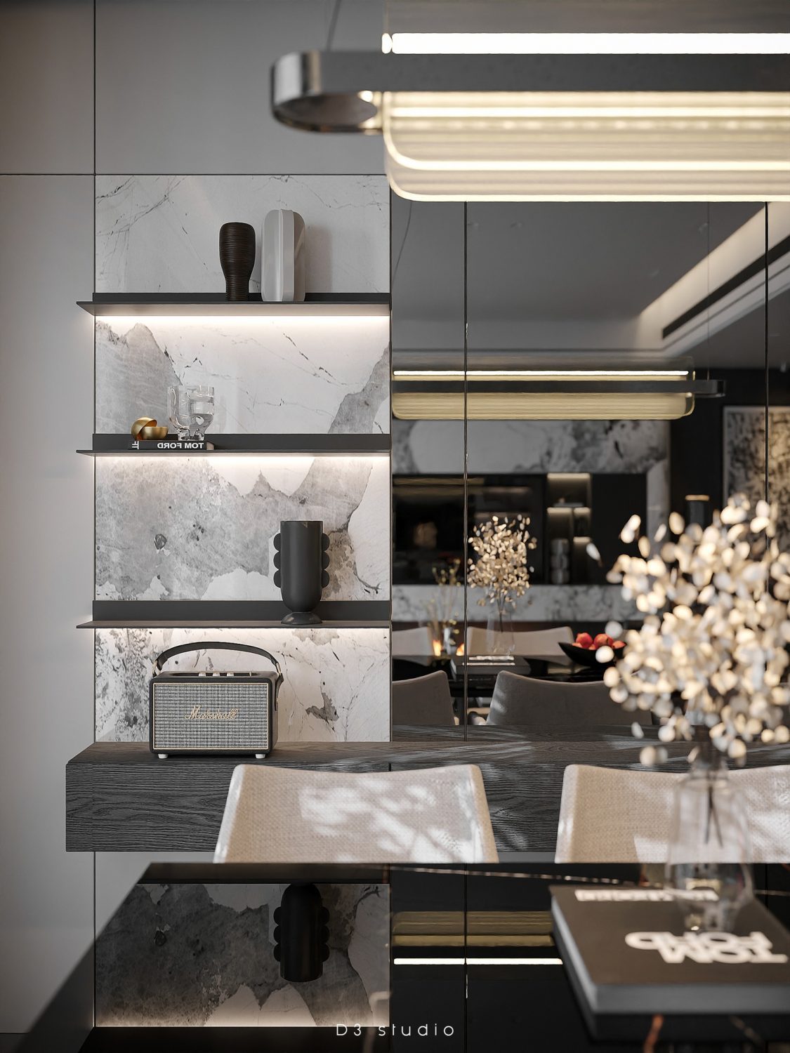 13261. 3D Living Room - Kitchen Interior Model Download By Nguyen Duy Diep (9) - 3Dzip.Org - 3D ...