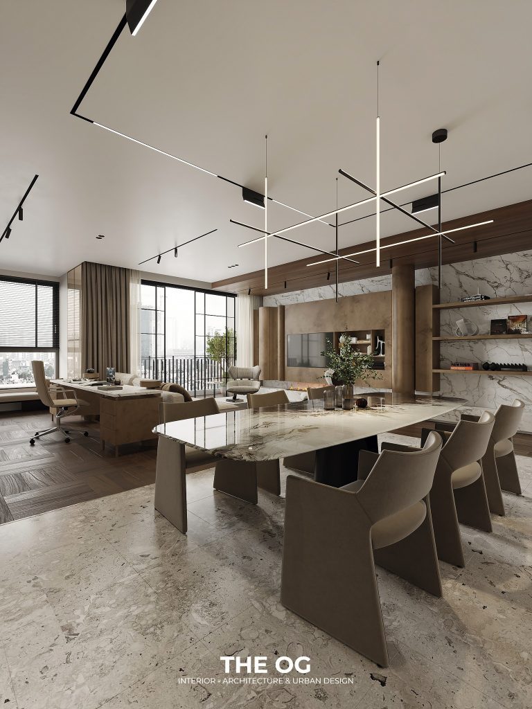 13271. 3D Living Room - Kitchen Interior Model Download by Hoang Nam