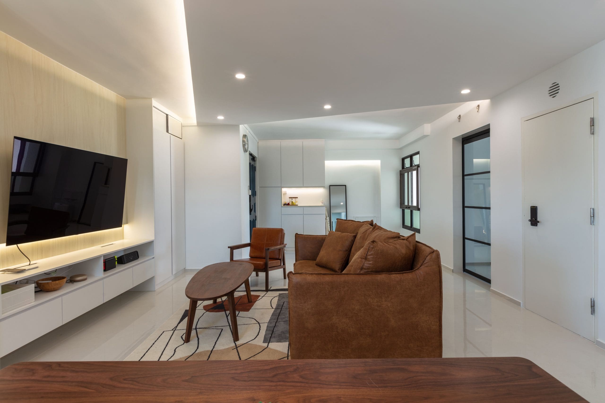 Minimalist Living Room Design Singapore | Cabinets Matttroy