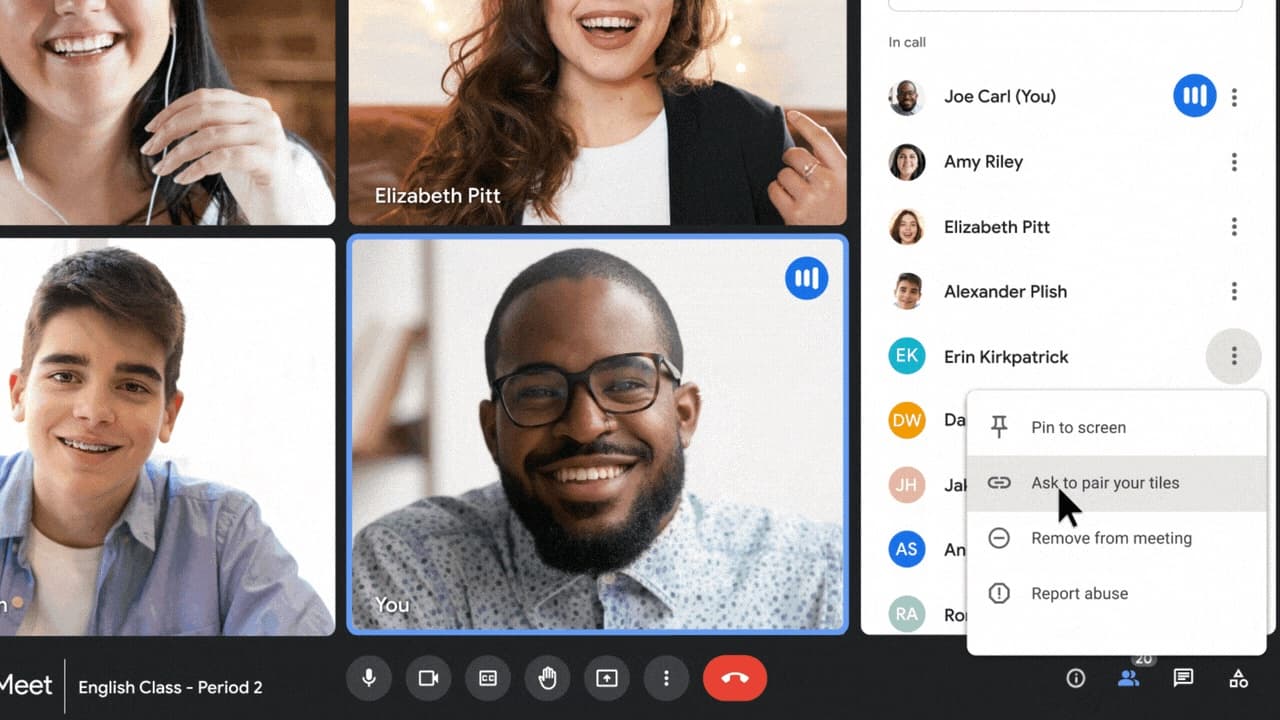 Google Meet Obtient Des Associations De Tuiles, Une Image Avec Du Texte Dans Chrome, Etc. - Tech...