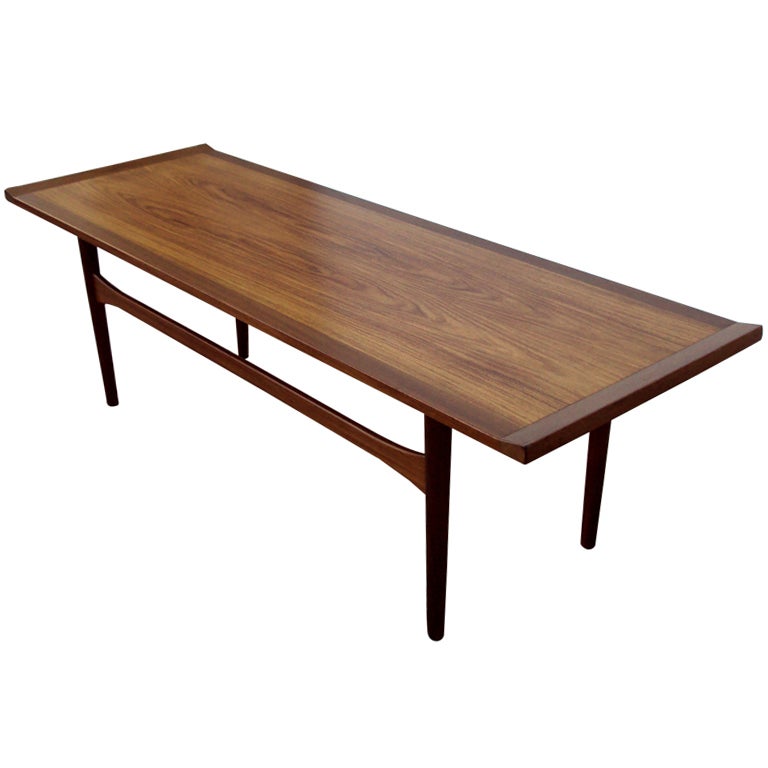 Swedish Mid-Century Modern Narrow Coffee Table at 1stDibs