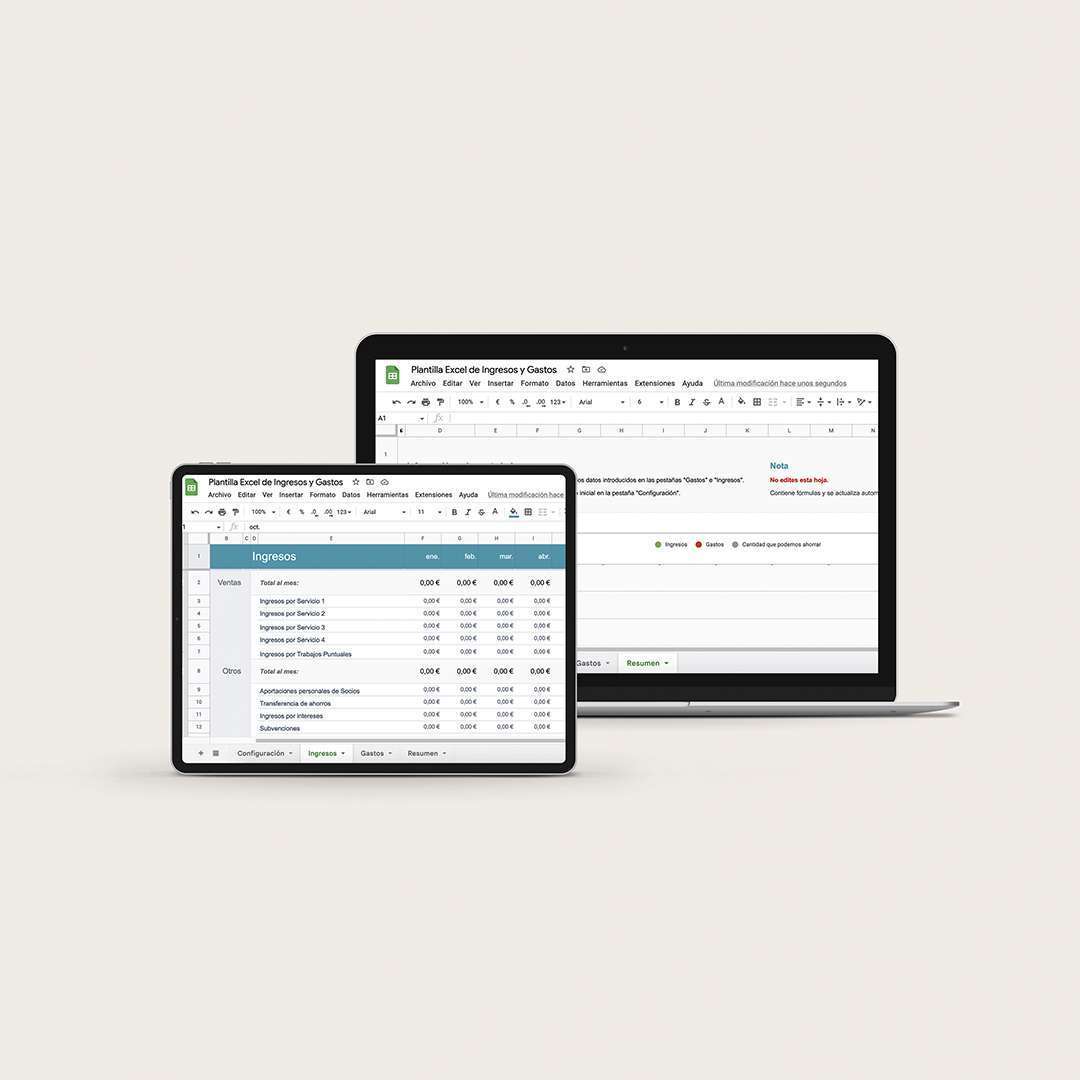 Plantilla De Gastos E Ingresos - Academia Estudio E-Commerce