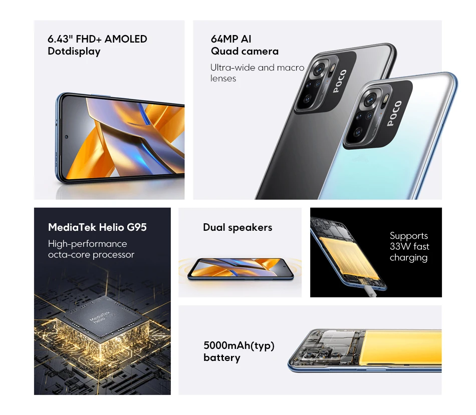 XIAOMI Poco M5s Gray 128GB ROM 4GB RAM | Falabella.com