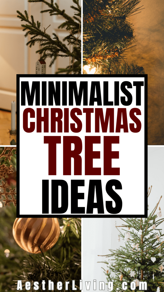 10 Beautiful Minimalist Ways to Decorate your Christmas Tree - Aesther Living