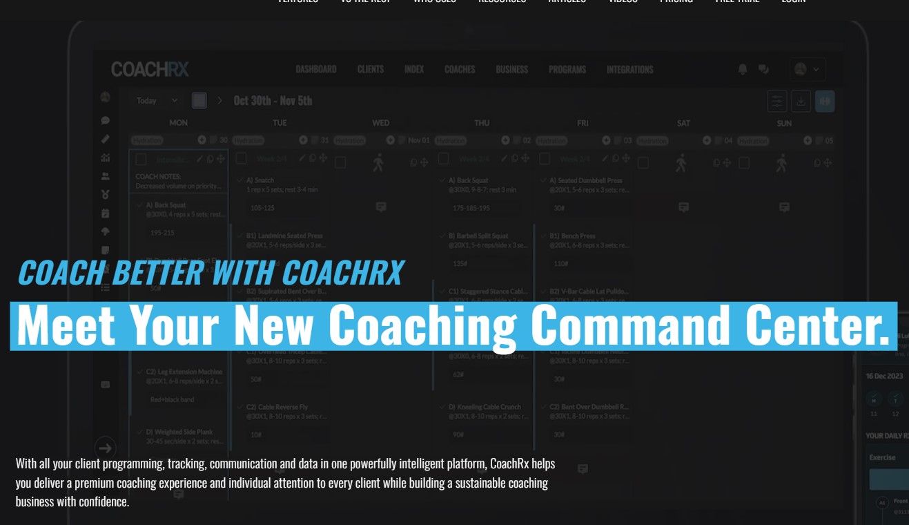 CoachRx: Excite Your Coaching Game With Innovative App - Fitness Engineer