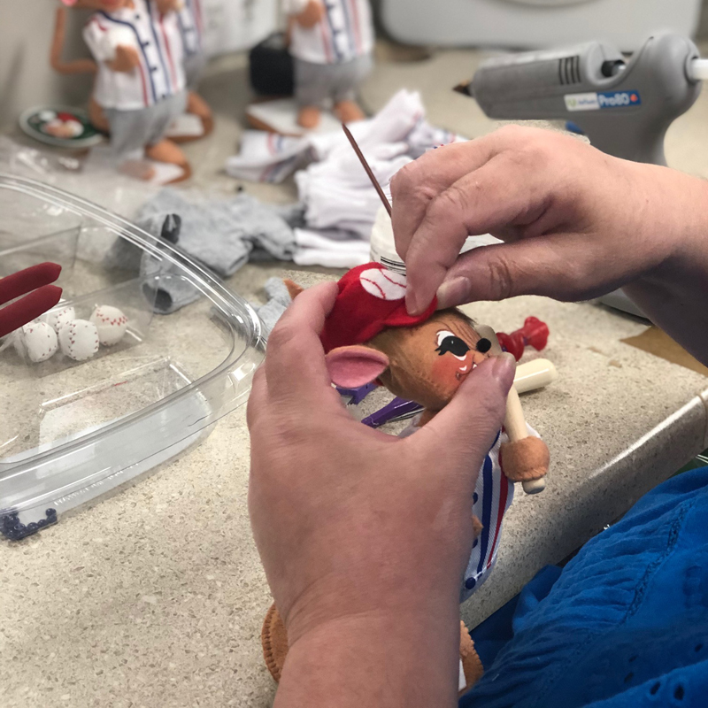 7in Slugger Mouse - Annalee Dolls