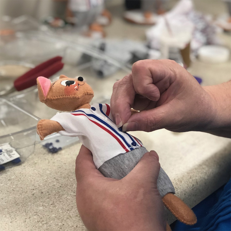 7in Slugger Mouse - Annalee Dolls