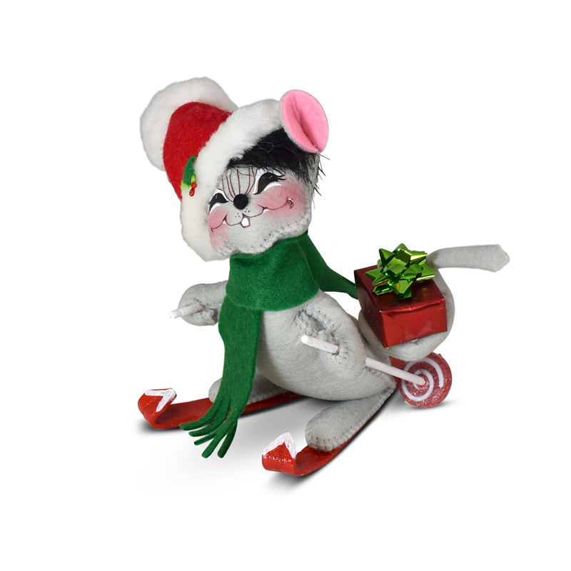 6in Ski Mouse - Annalee Dolls