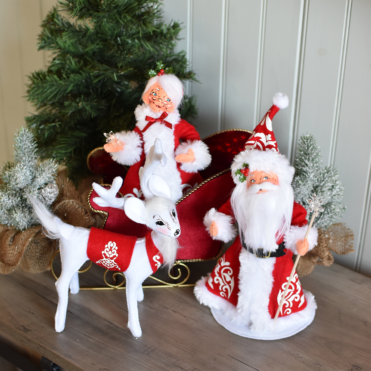9in Nordic Noel Santa Set - Annalee Dolls