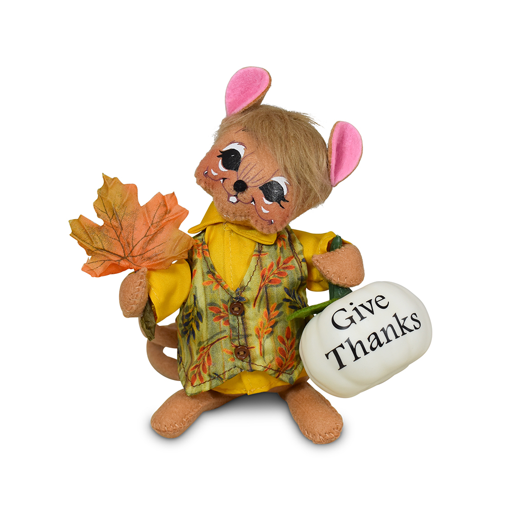 6in Give Thanks Mouse - Annalee Dolls