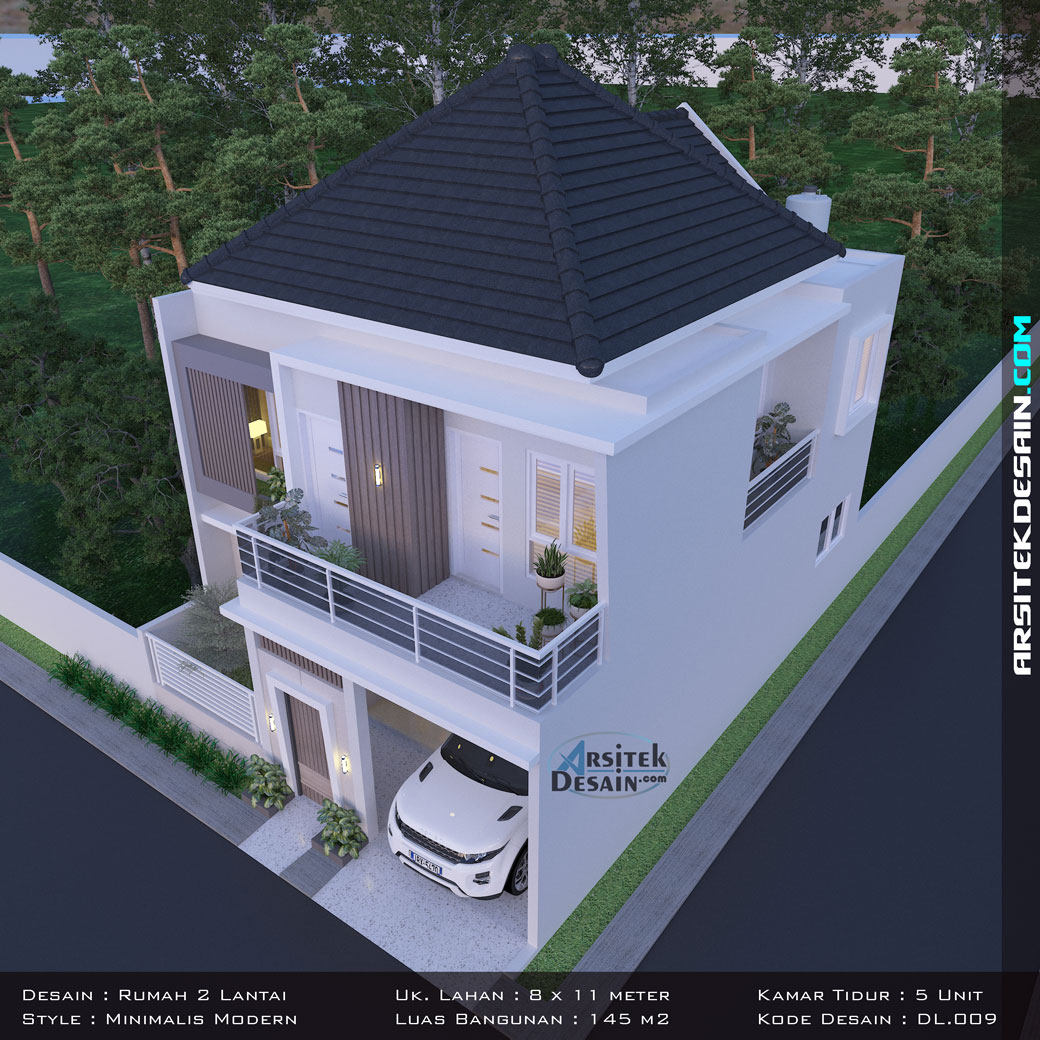 Denah Dan Tampak Rumah Minimalis 2 Lantai
