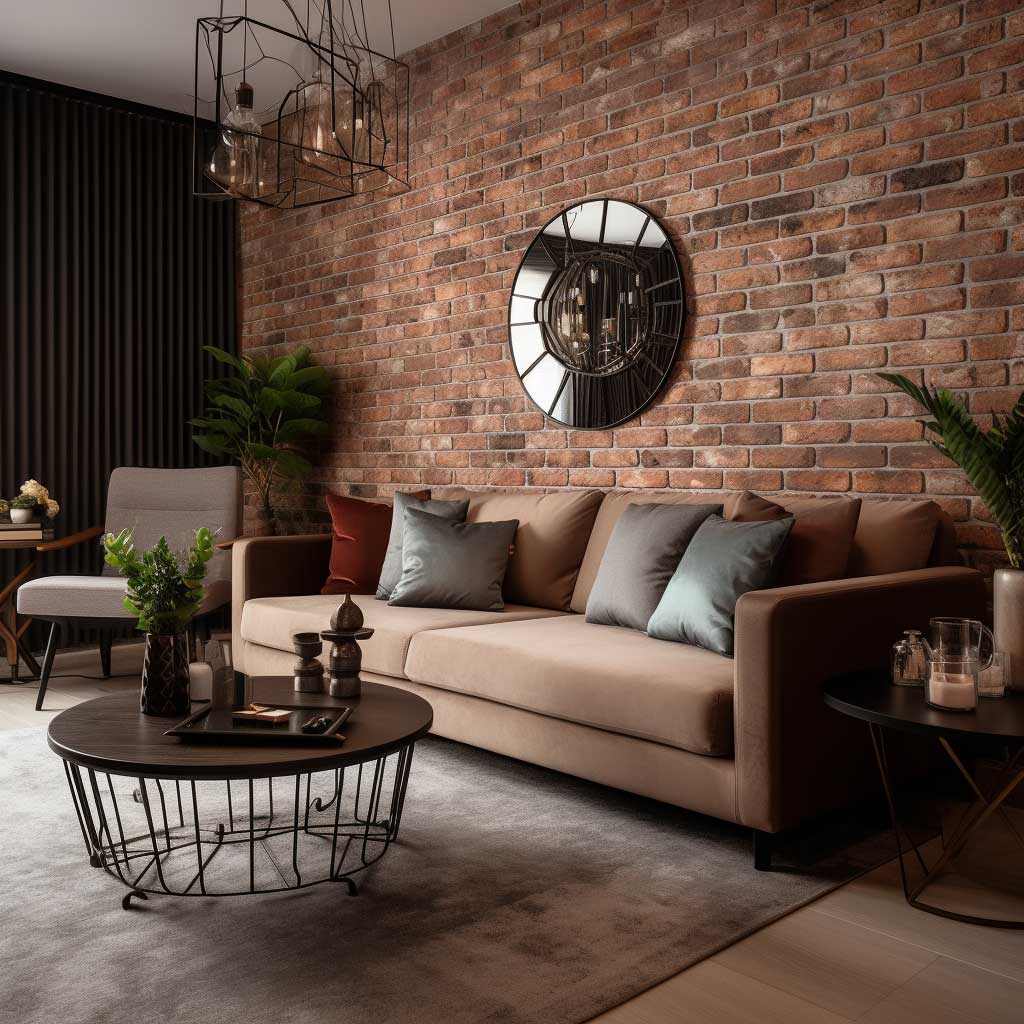 15+ Inspiring Living Rooms with Brick Walls You&#39;ll Love • ArtFasad
