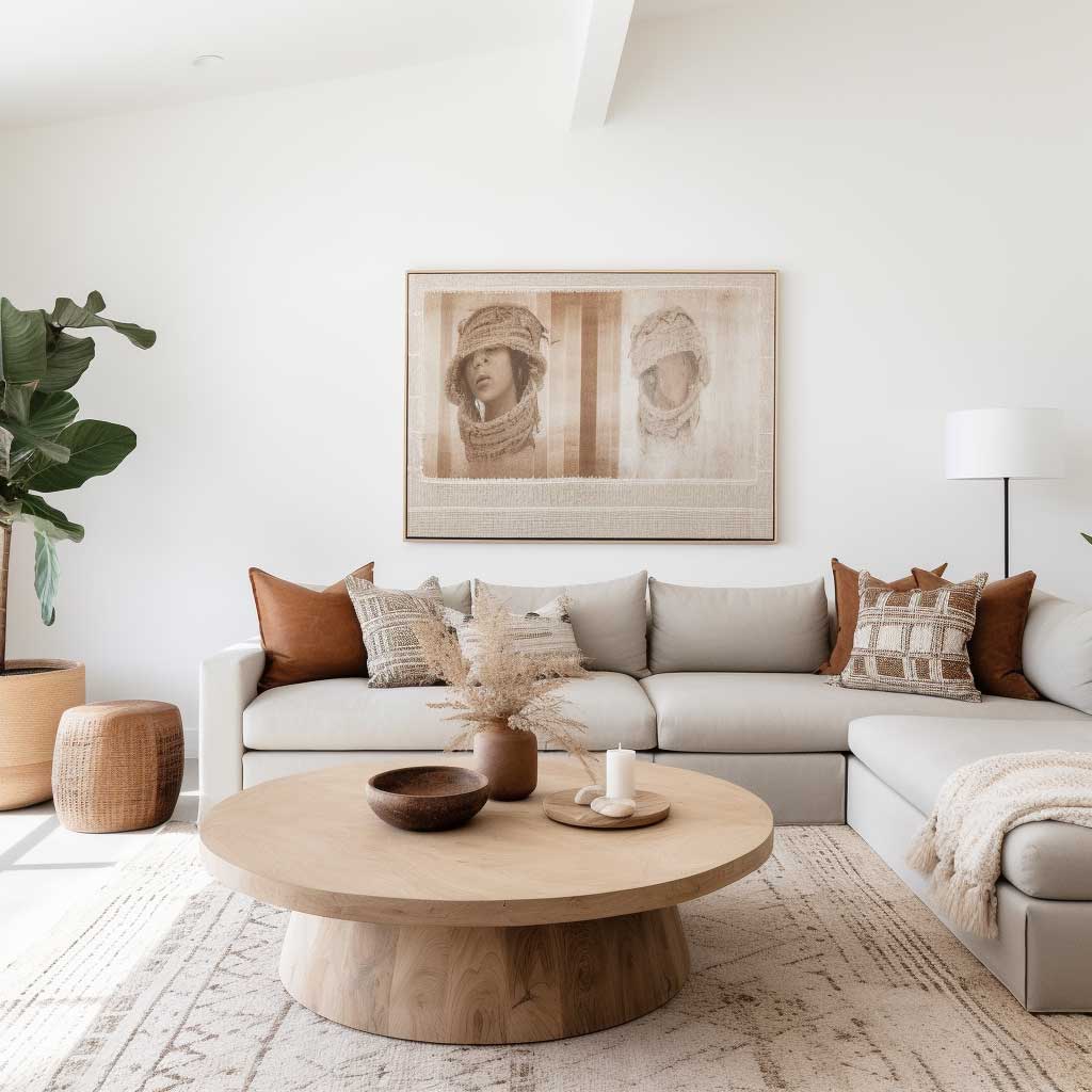 Achieving the Perfect Minimalist Bohemian Living Room Balance • ArtFasad