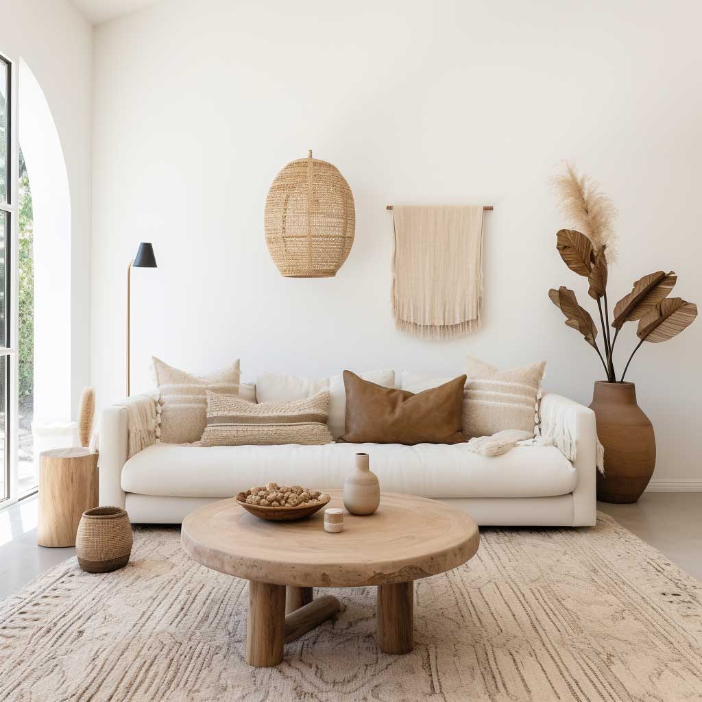 Achieving the Perfect Minimalist Bohemian Living Room Balance • ArtFasad
