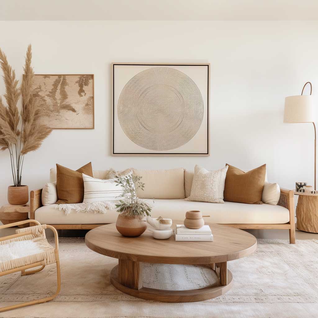 Achieving the Perfect Minimalist Bohemian Living Room Balance • ArtFasad