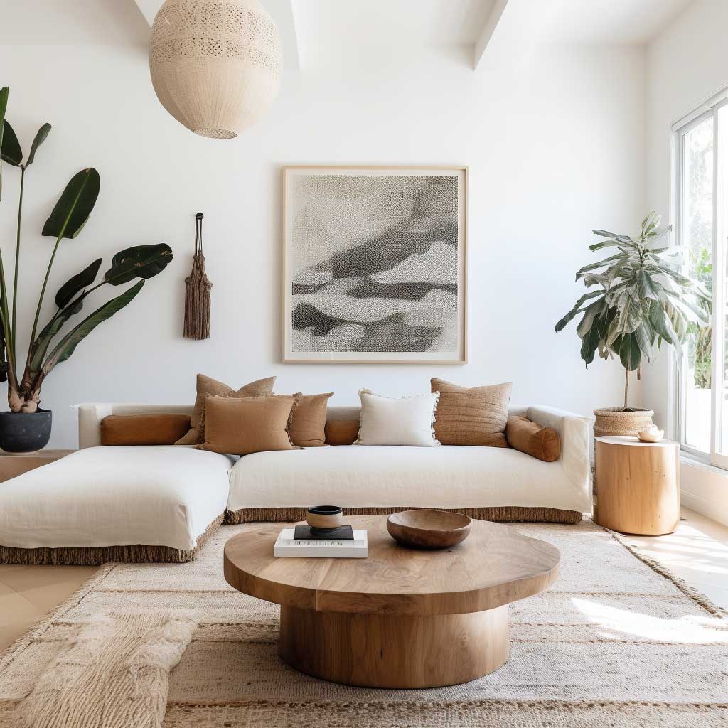 Achieving the Perfect Minimalist Bohemian Living Room Balance • ArtFasad