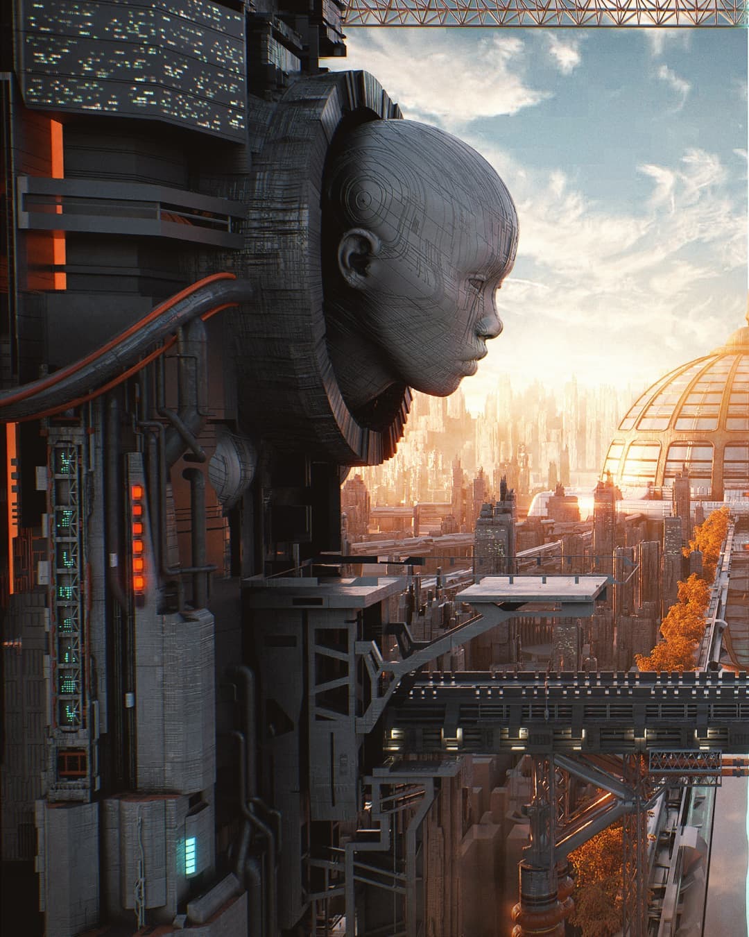 Sci Fi Building Concept Art