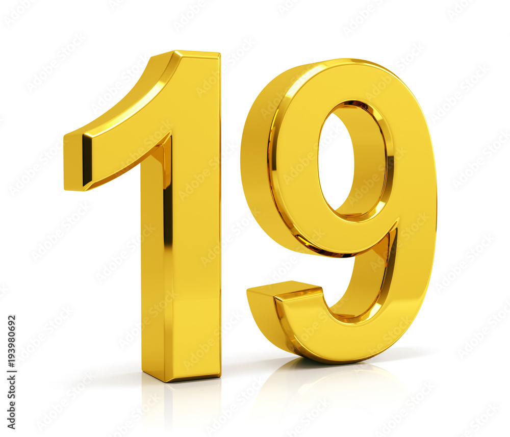 Number 19 Png