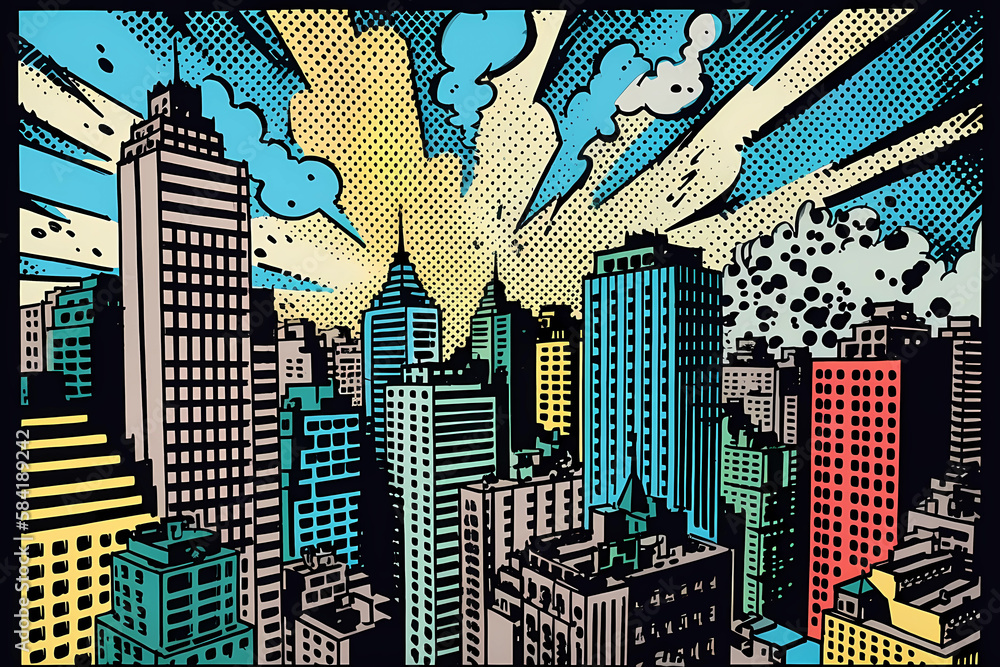 Comic Cityscape Background - vrogue.co