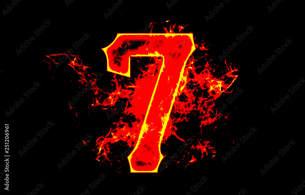 Number 7 Red