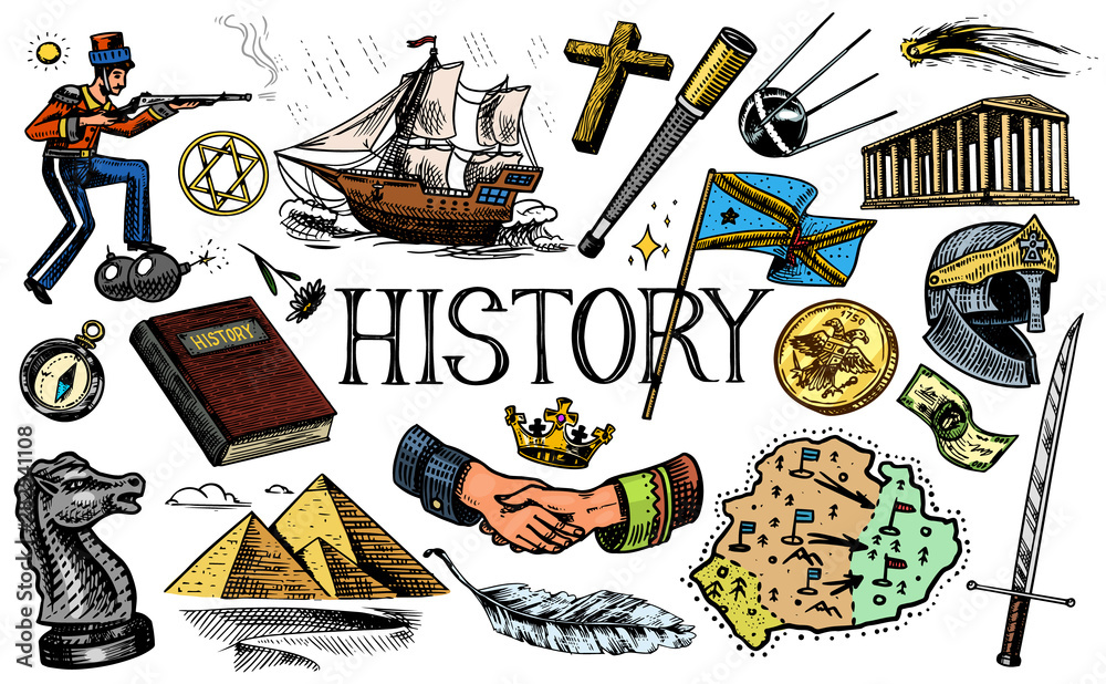 The History Of People, Science And Education, Religion And Travel, Discoveries And Old Ancient...