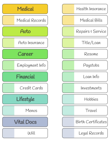 Ready-to-Print File Folder Organization Label Template| OnlineLabels®