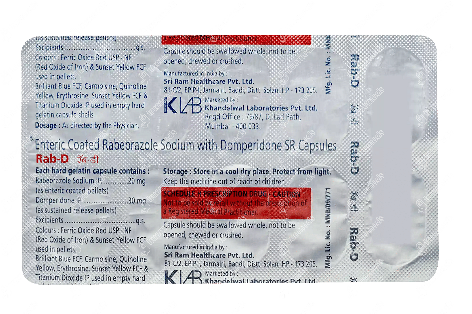 Rab D 30/20 MG | Order Rab D 30/20 MG Capsule Sr Online At Truemeds
