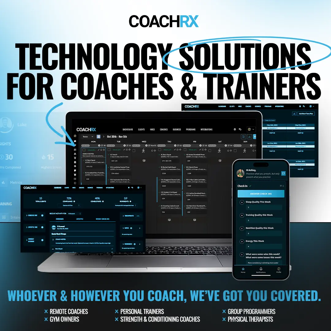 CoachRx Checks Every Box For Fitness Coaches Choosing A Software Solution - Athletech News