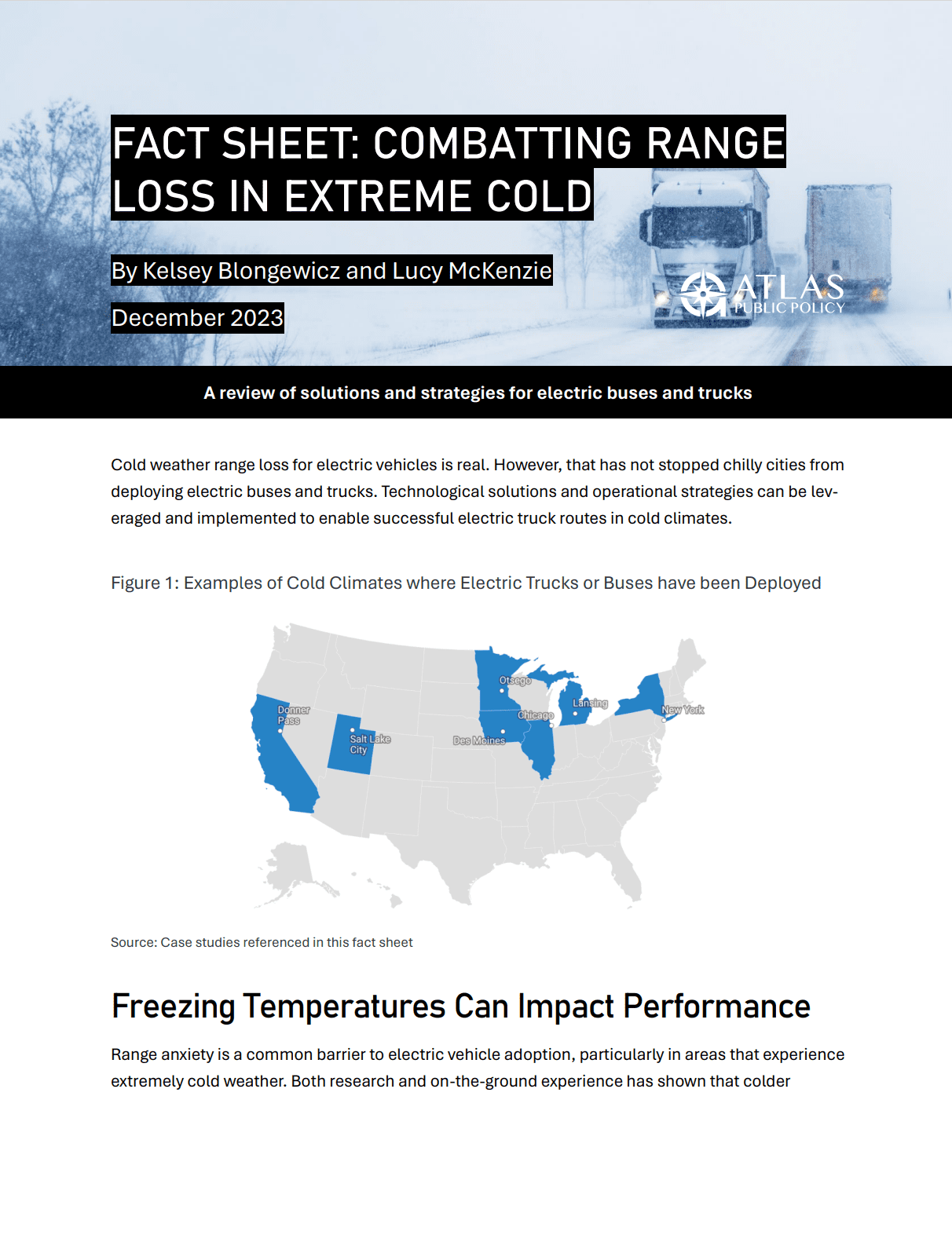 Fact Sheet: Combatting Range Loss In Extreme Cold – Atlas Public Policy