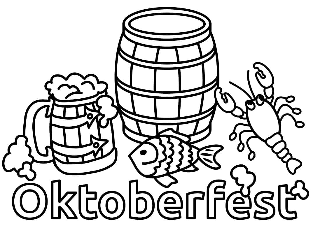 Oktoberfest Ausmalbilder | Malvorlagen Oktoberfest Zum Ausdrucken