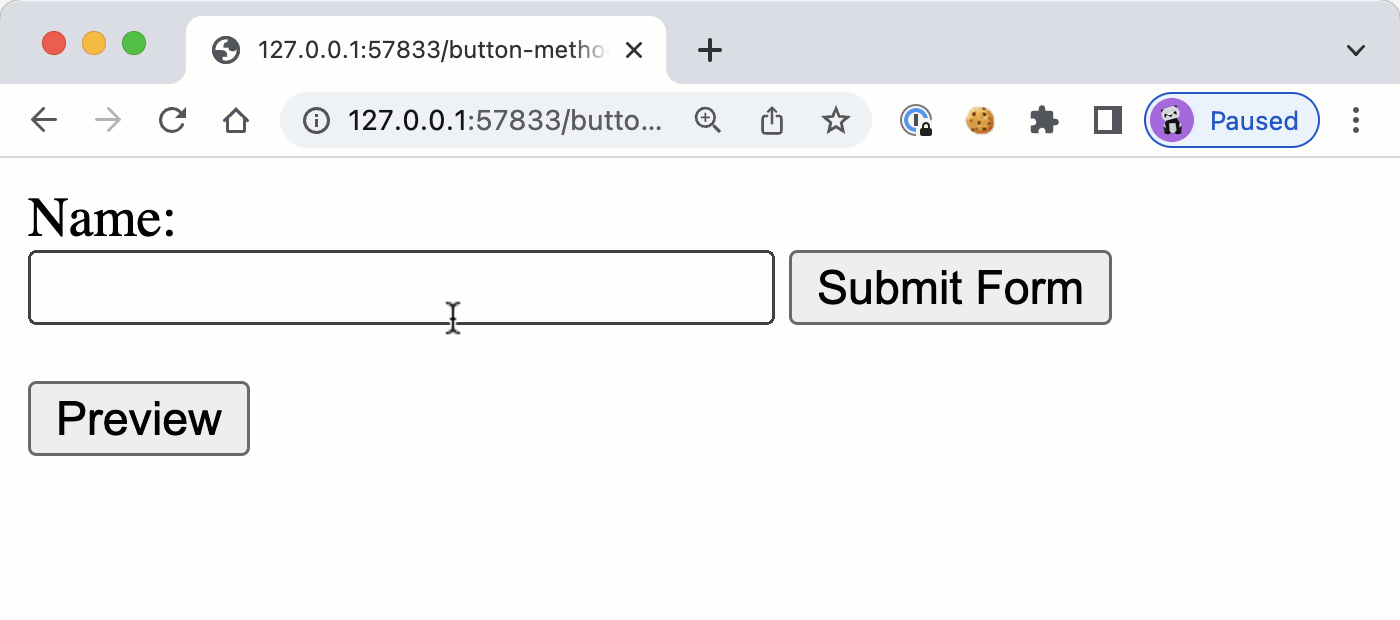 Overriding Form Submission Properties Using Button Attributes In Native HTML