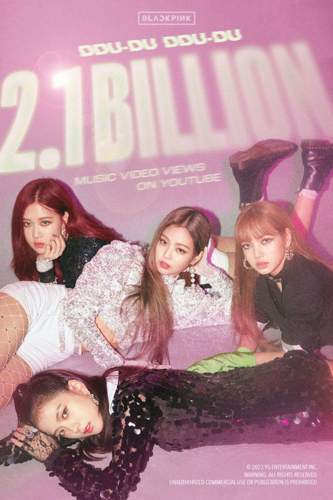 BLACKPINK’s “DDU-DU DDU-DU” M/V Hits 2.1 Billion Views On YouTube – BLACKPINK CAFÉ