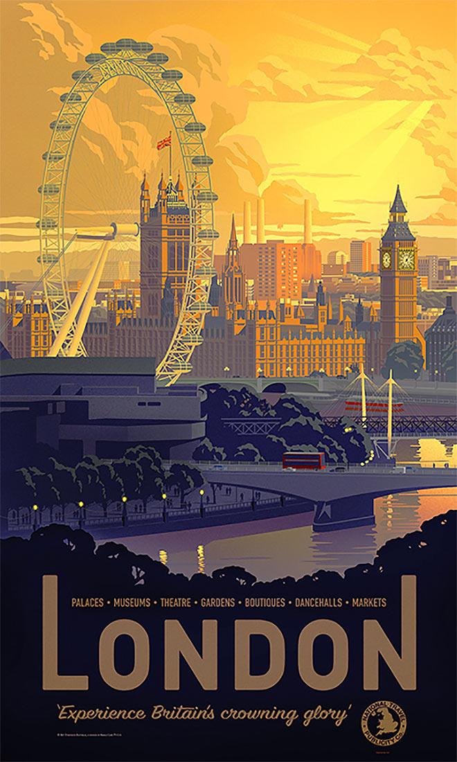 60 Inspiring Designs in the Style of Art Deco Travel Posters
