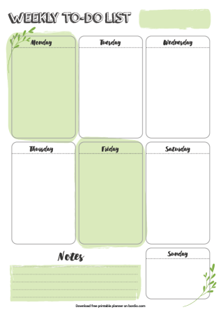 Cute Printable To Do List