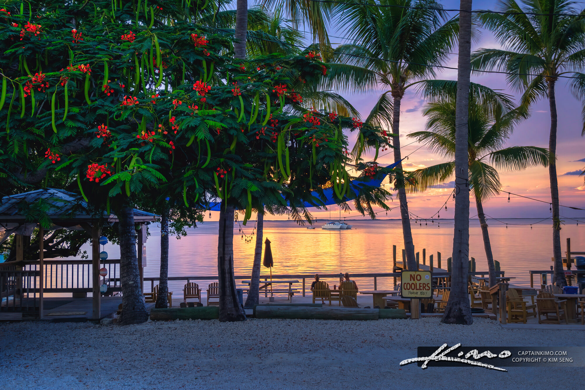 Watching The Sunset At Caribbean Club Key Largo| HDR Photography By Captain Kimo
