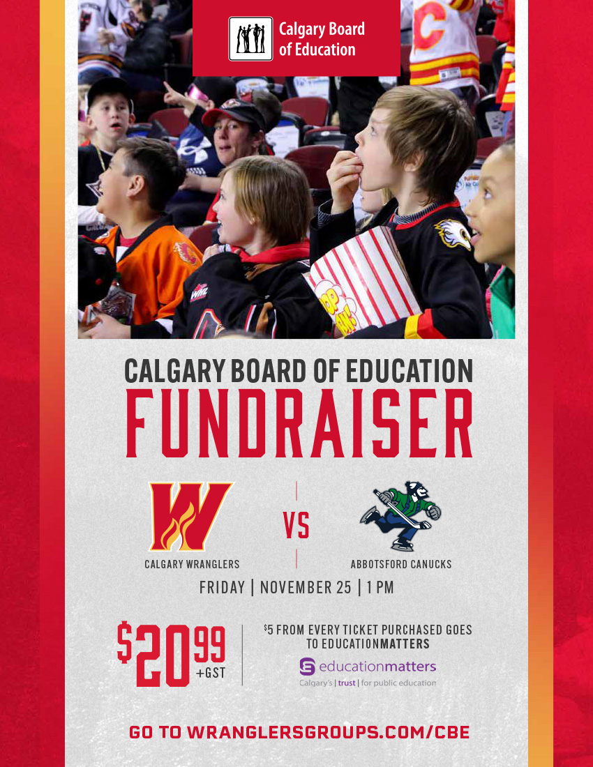 Join Us | Calgary Flames Games Raise Funds in Support of EducationMatters - News Centre - CBE
