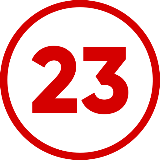 Number 23 Generic Flat icon