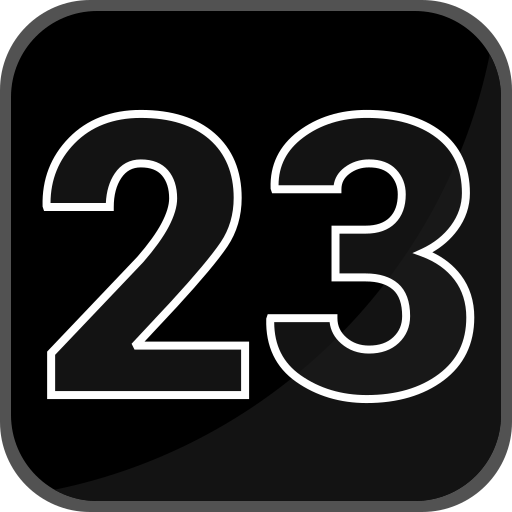 Number 23 Generic Glyph Icon