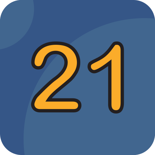 Number 21 Generic Outline Color icon