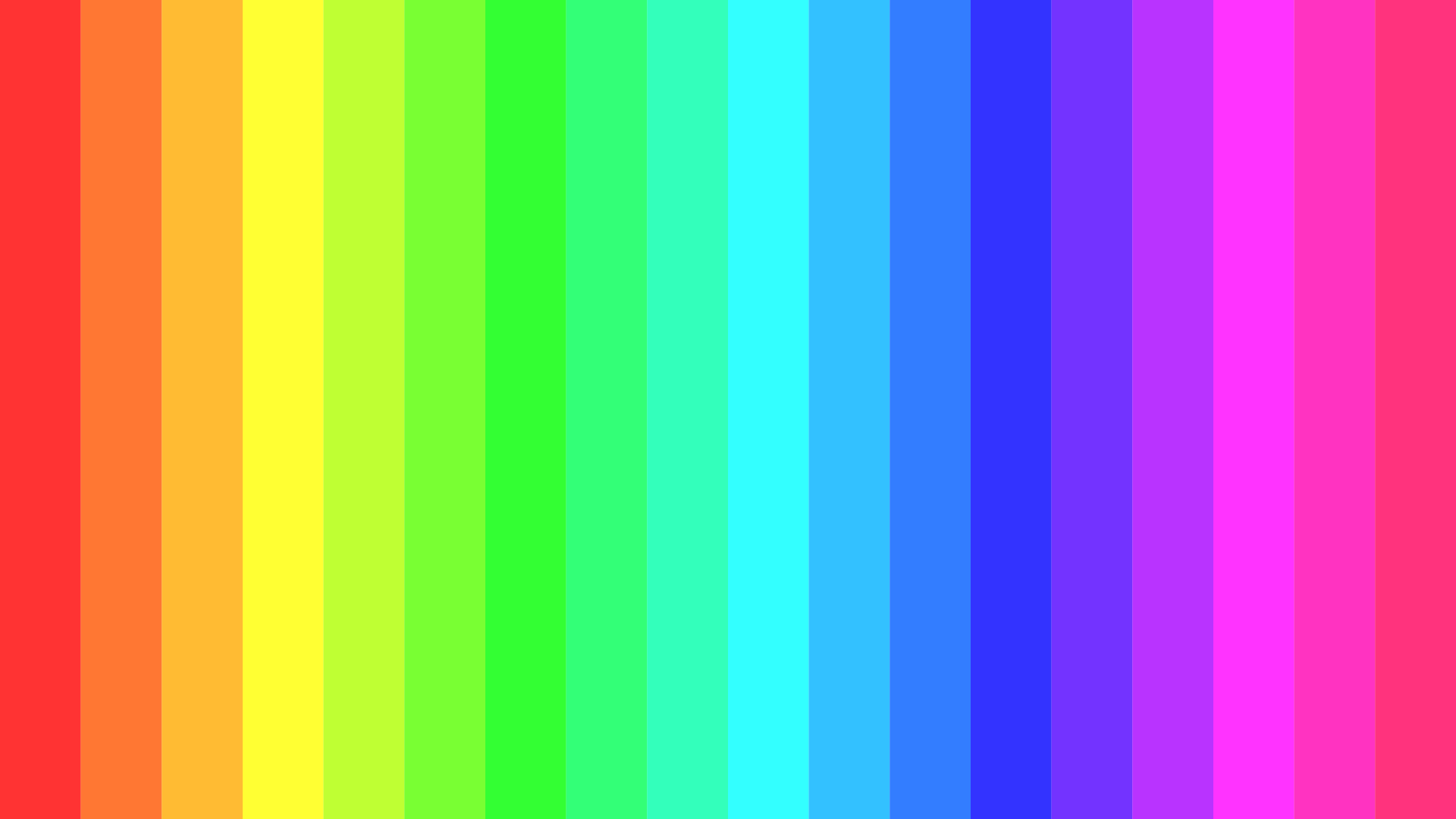Rainbow Colors