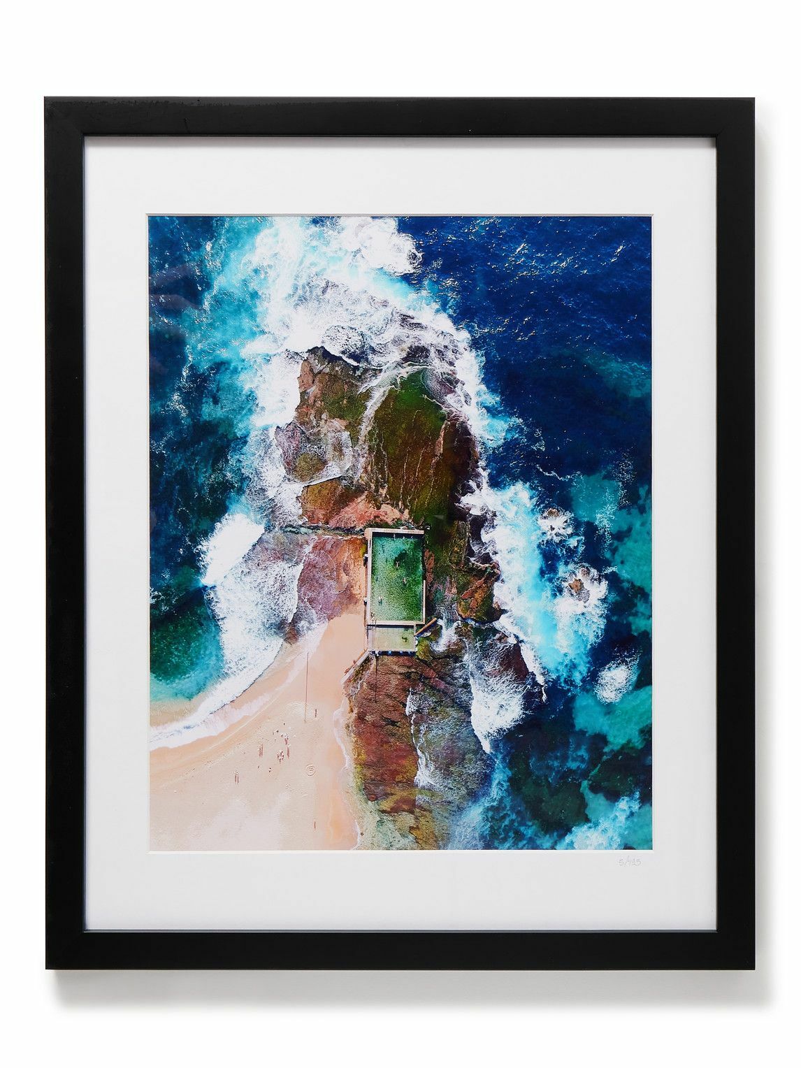 Sonic Editions - Framed 2019 Mona Vale Rockpool Print, 16&quot; X 20&quot; Sonic Editions