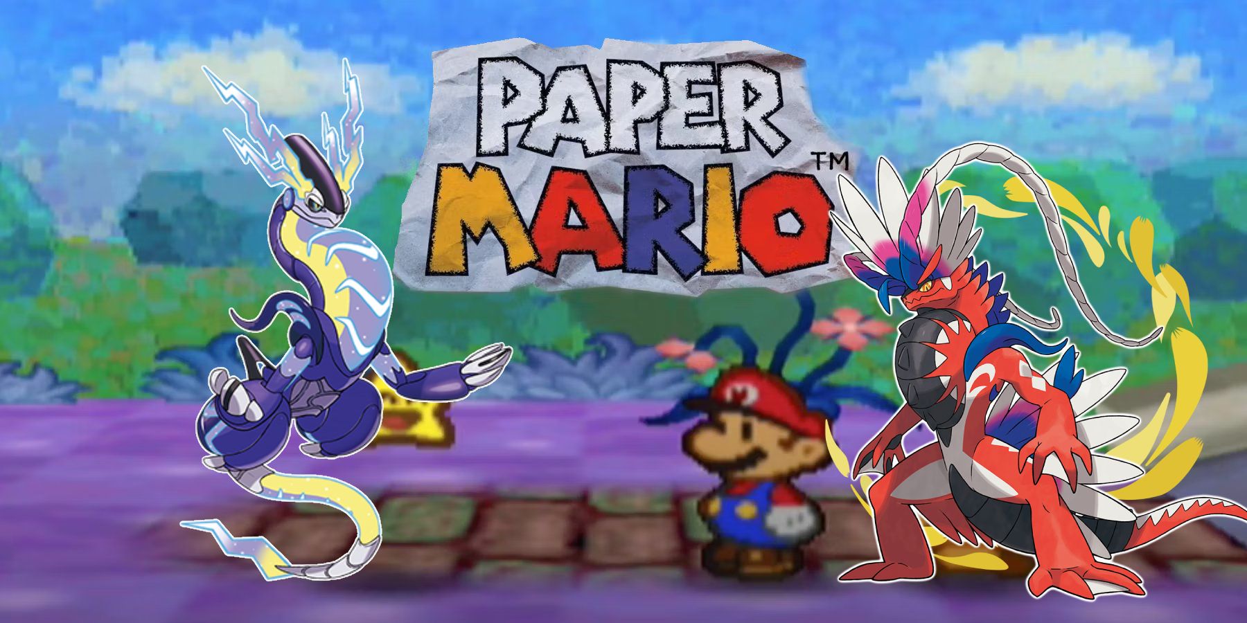 Unleashing the Magic: Exquisite Paper Mario-style Designs of Koraidon and Miraidon by a ...