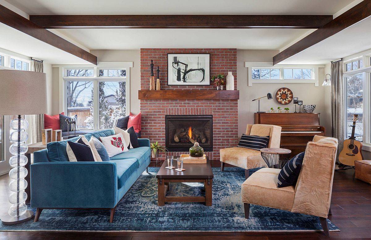 8 Inspiring Red Brick Fireplace Living Room Ideas
