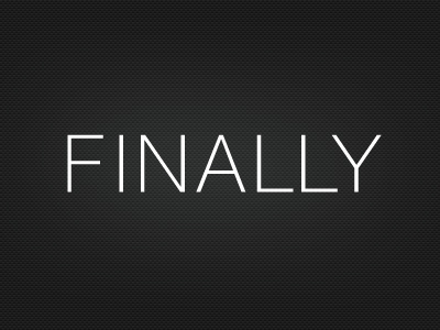 Finally By Davide Di Cillo On Dribbble