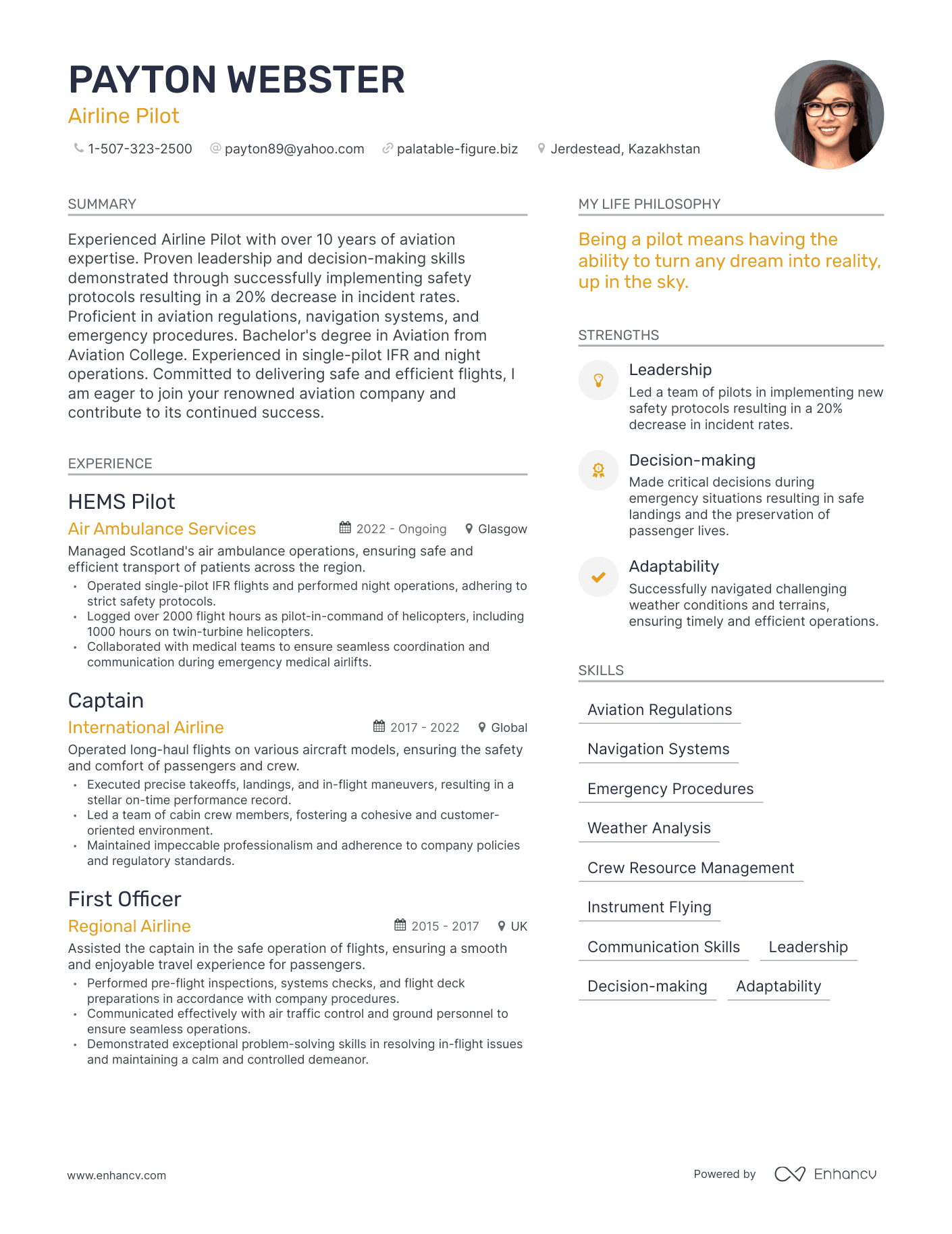 3 Successful Airline Pilot Resume Examples And Writing Tips For 2024
