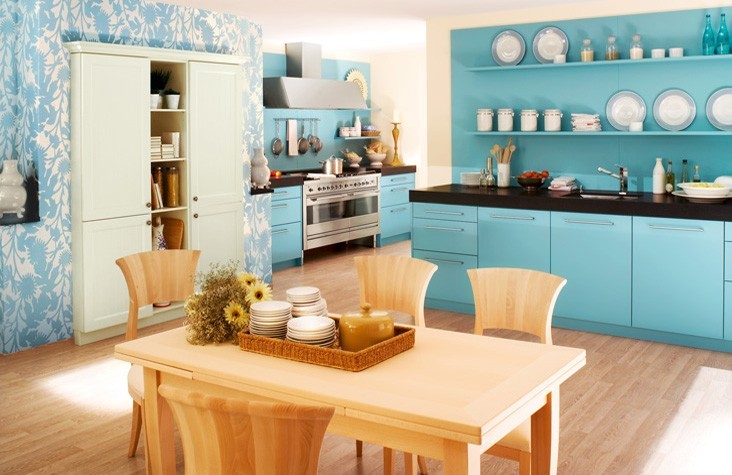 Promoteinterior: Blue Kitchens